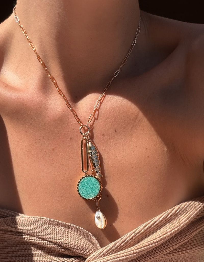 Odeon Amazonite Drop Charm