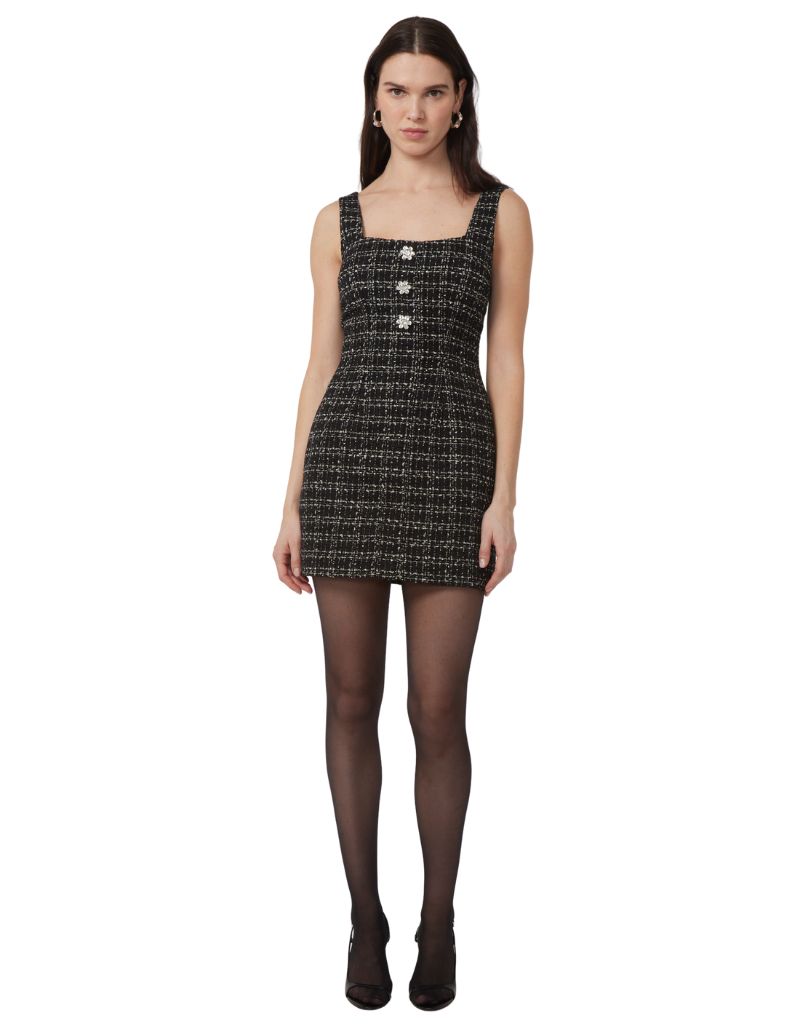 Alease Dress Black Jewel Tweed