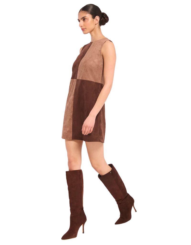 Sigrid Dress Faux Suede Mix F26