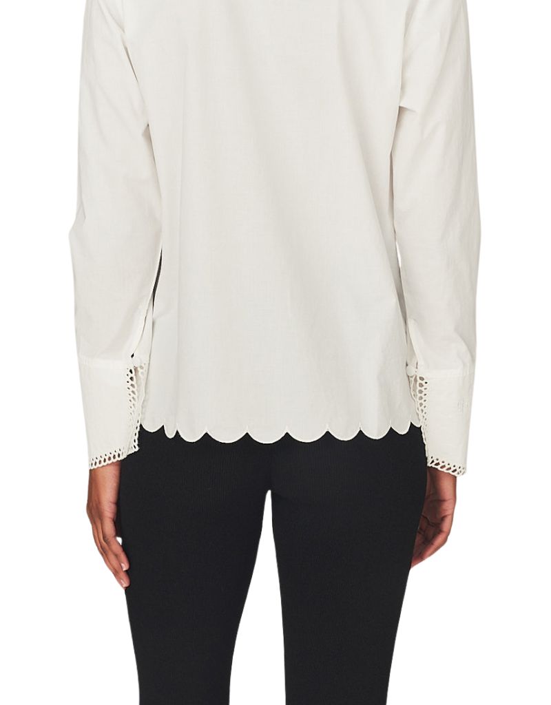 Kirsten Collar Shirt White