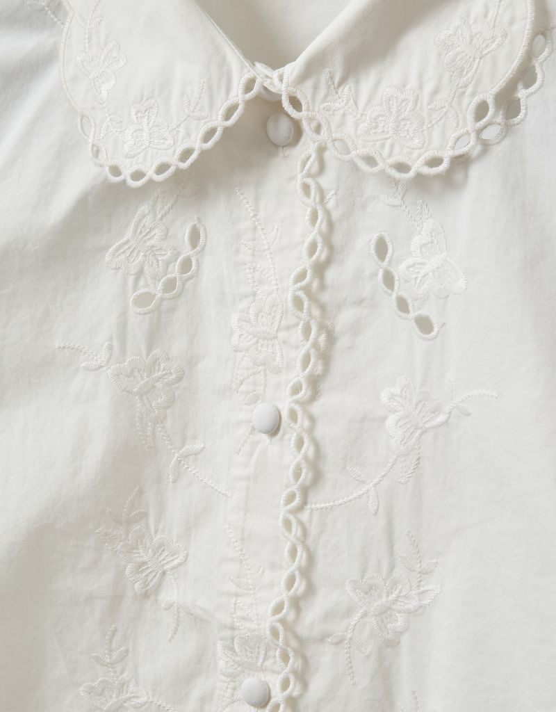 Kirsten Collar Shirt White