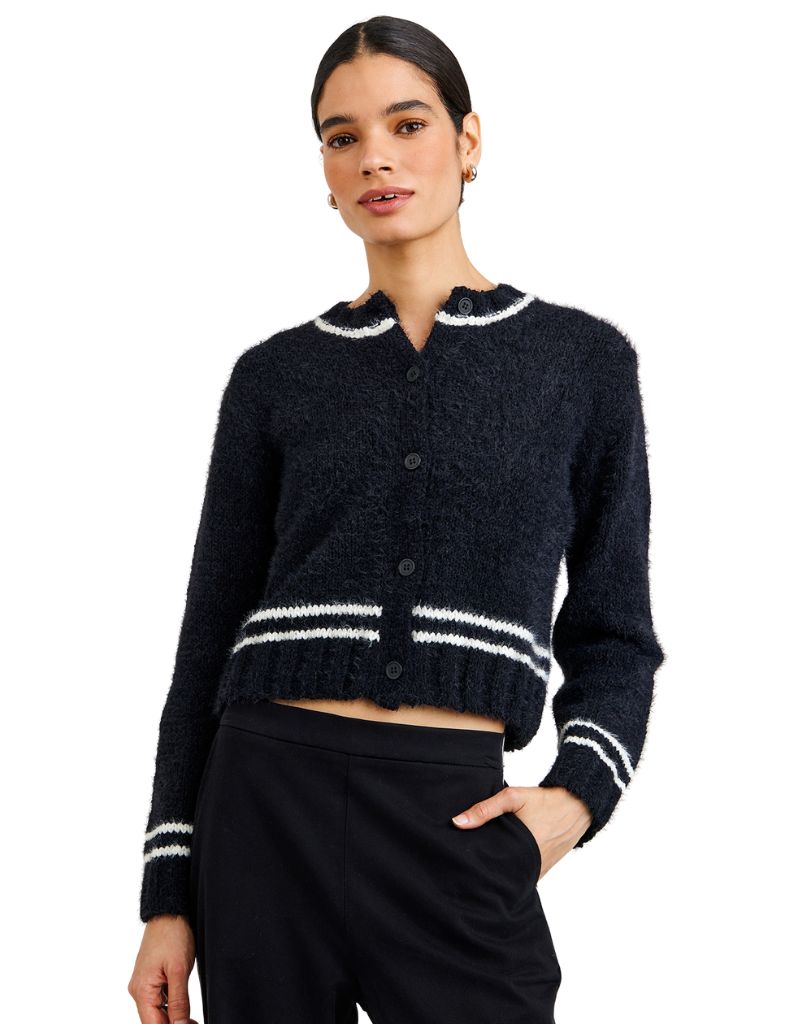 Constrast Stripe Cardigan
