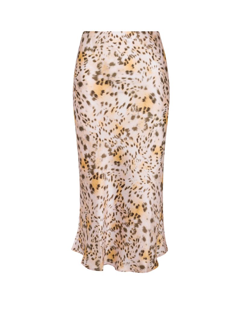 Siena Slip Skirt Blush Leopard