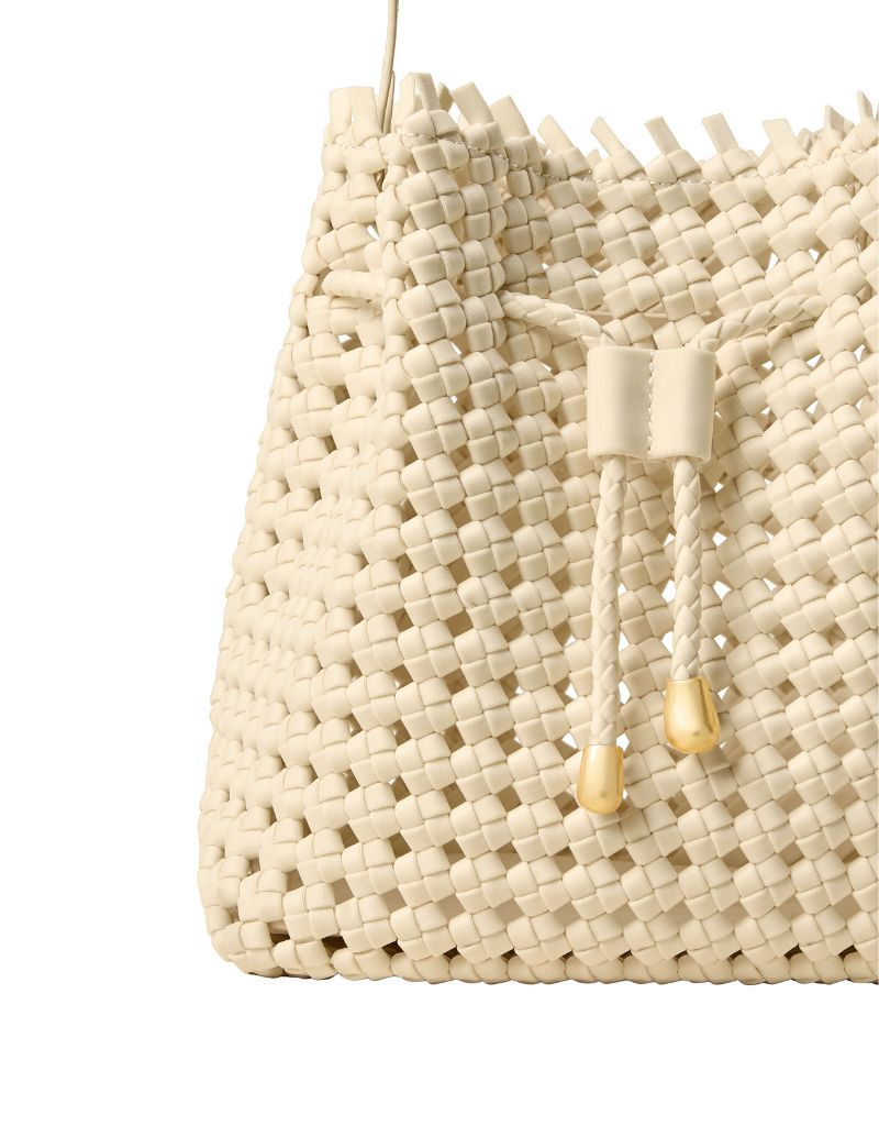 Mallorca Medium Bucket Open Weave Salt