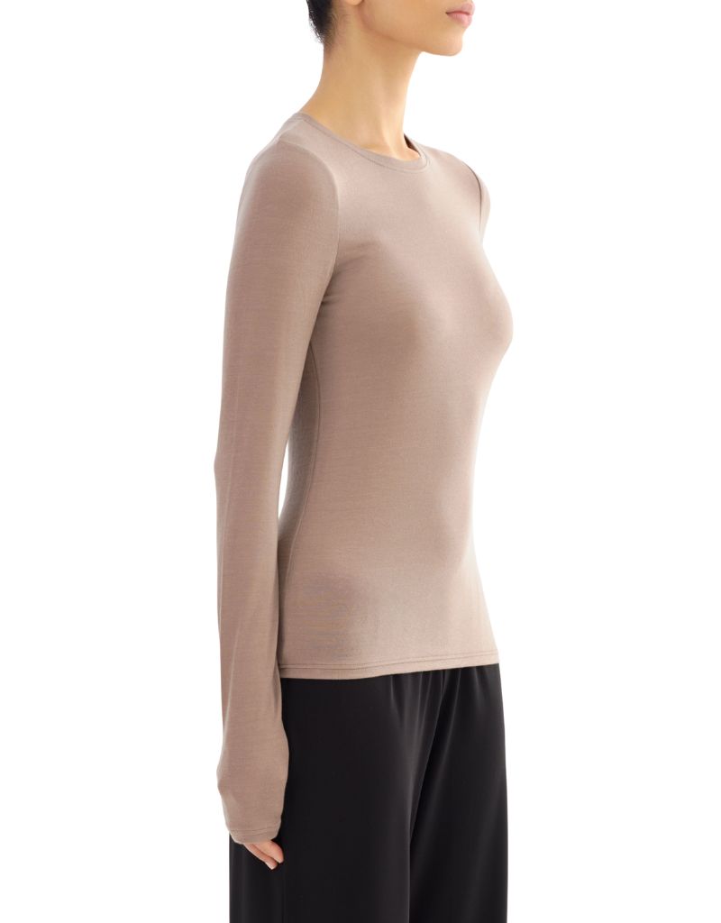 Medora Long Sleeve Top Taupe
