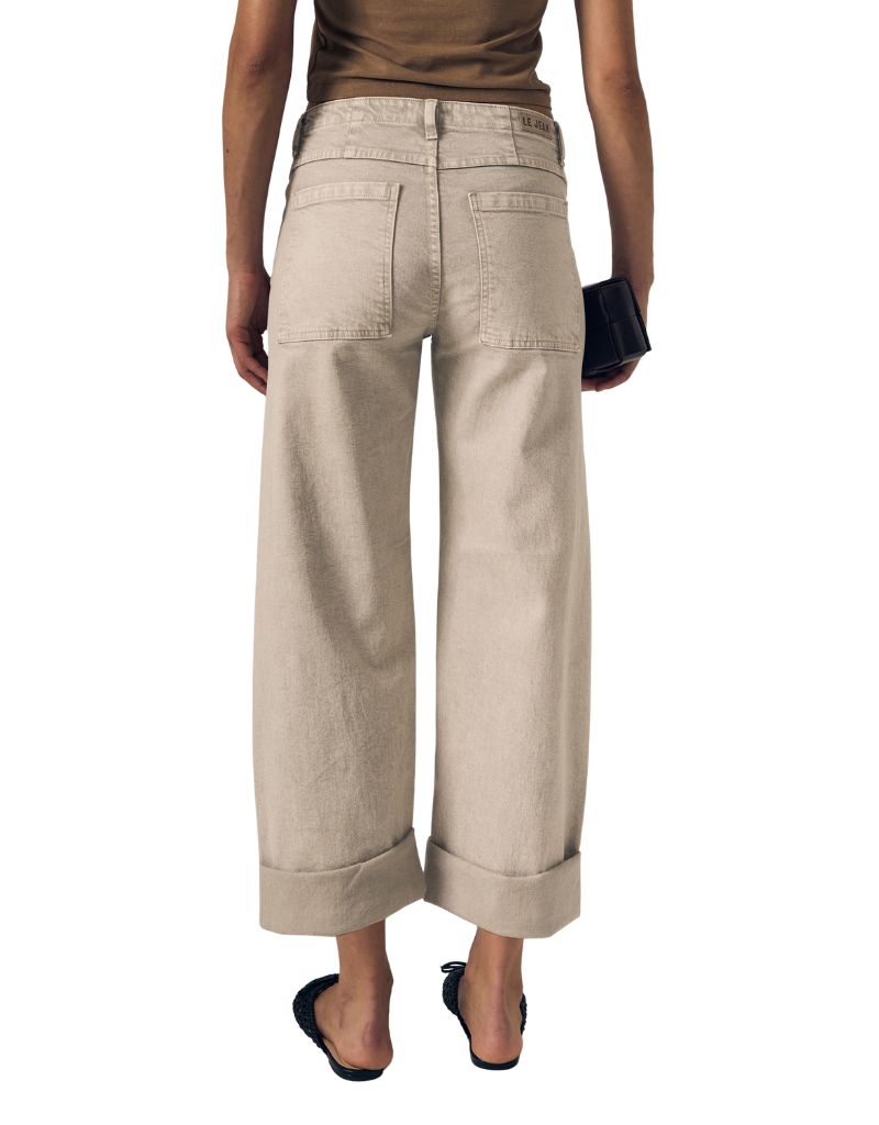 Selena Crop Cuffed Mid Rise Desert Sands H26