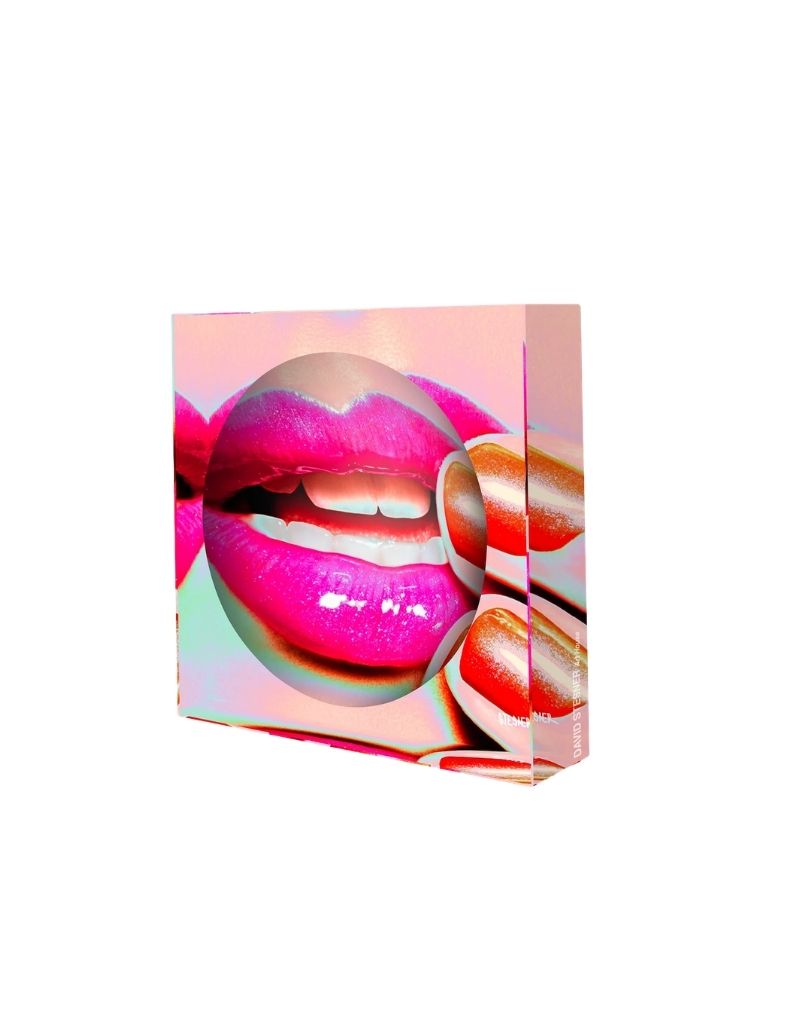 Aurora Kiss Acrylic Square Dish