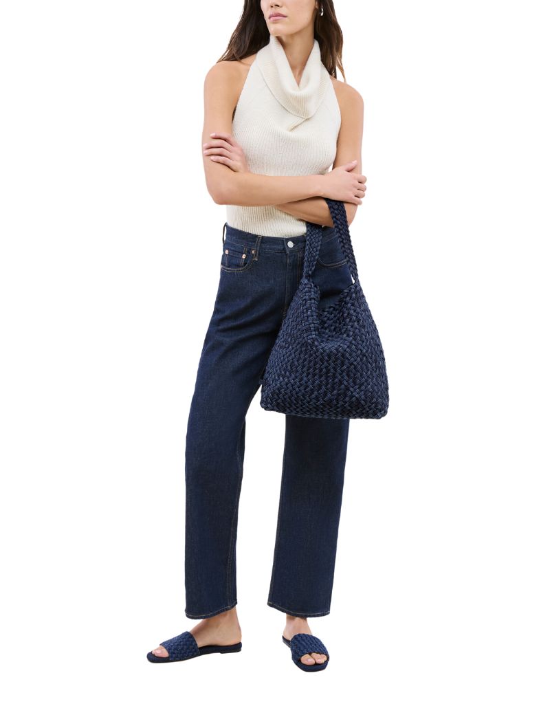 Nomad Medium Hobo Double Weave Indigo