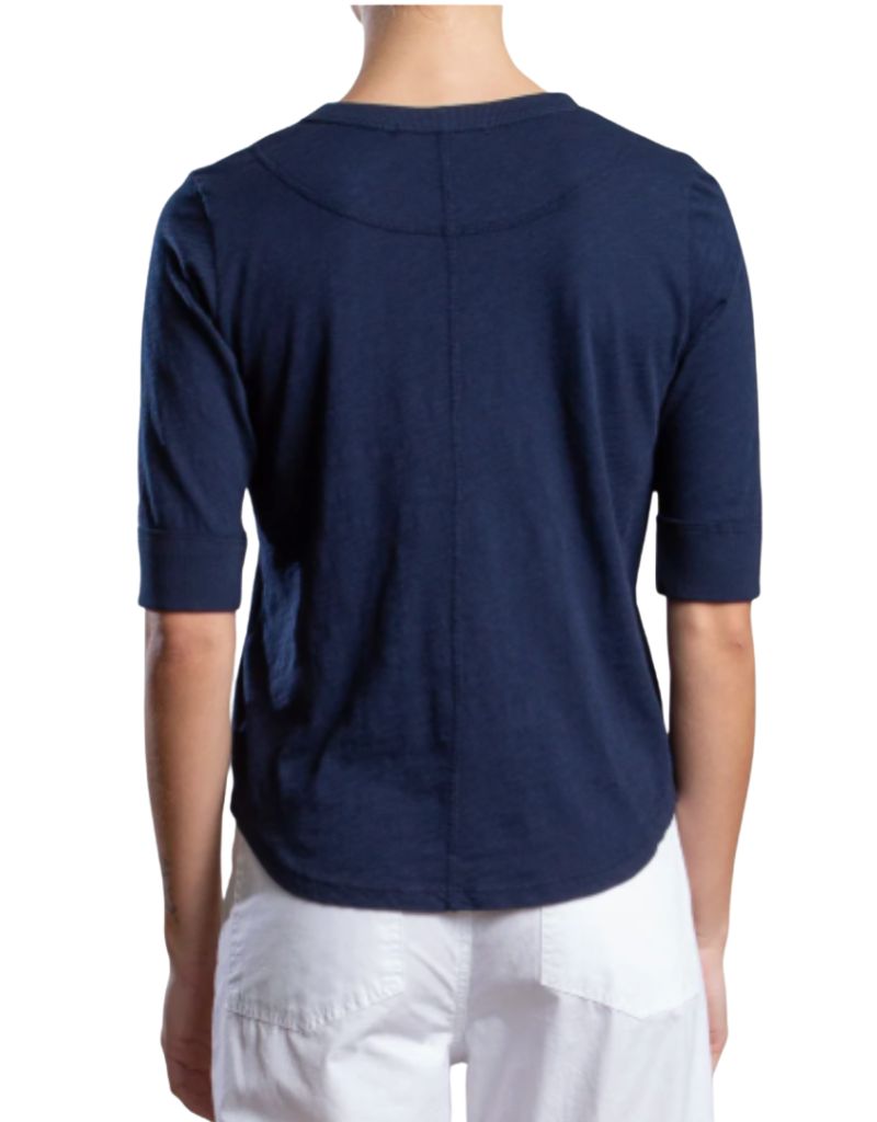 Giada Tee in Supima Slub Midnight