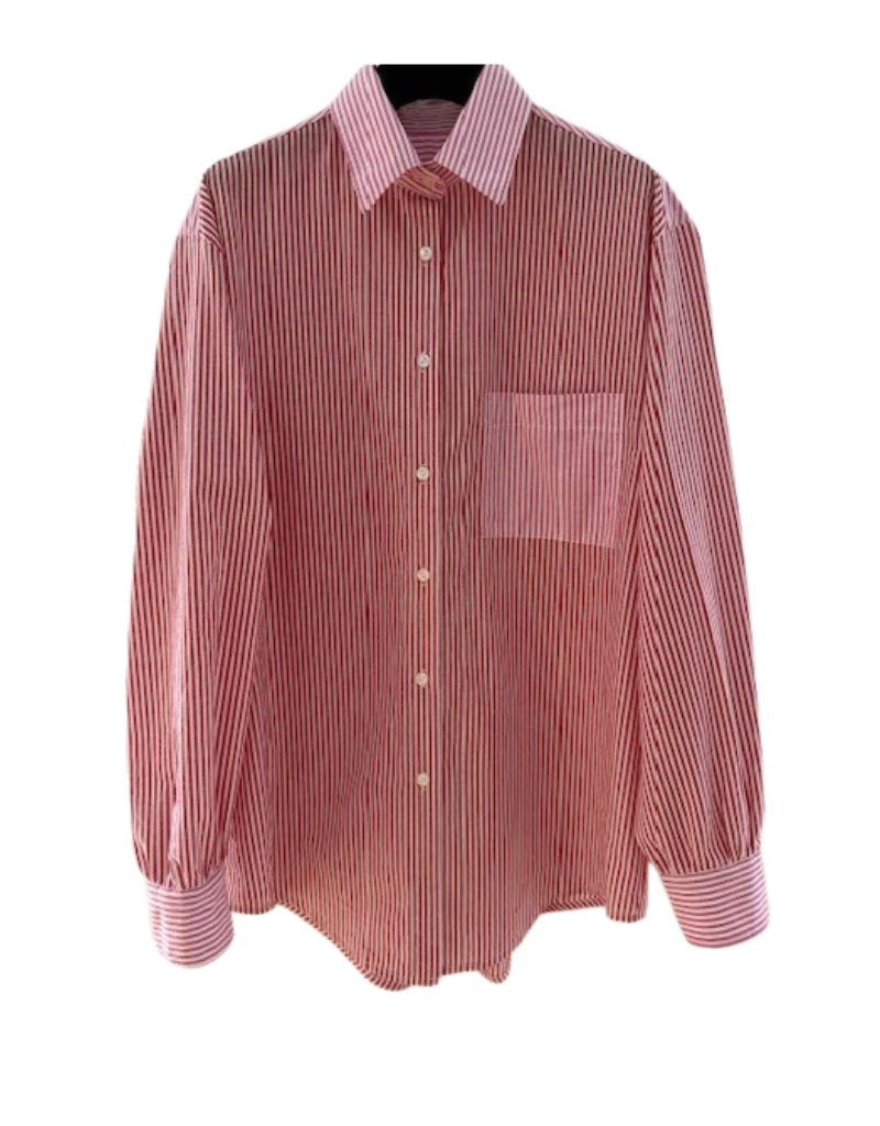 Fines Rayures Shirt Red Fushia