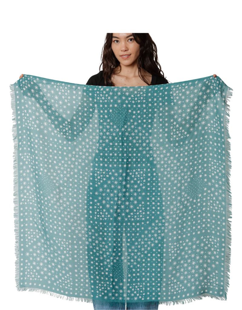 Big Honcho Bandana Starry in Teal