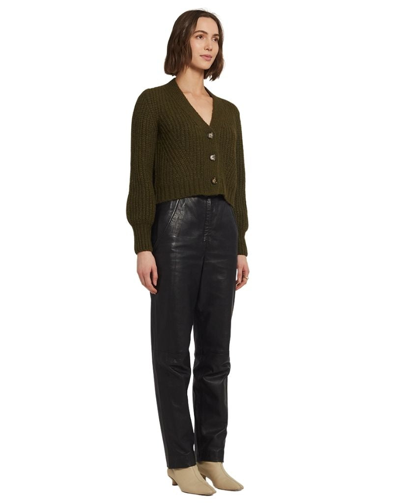 Sara Cardi Dark Olive