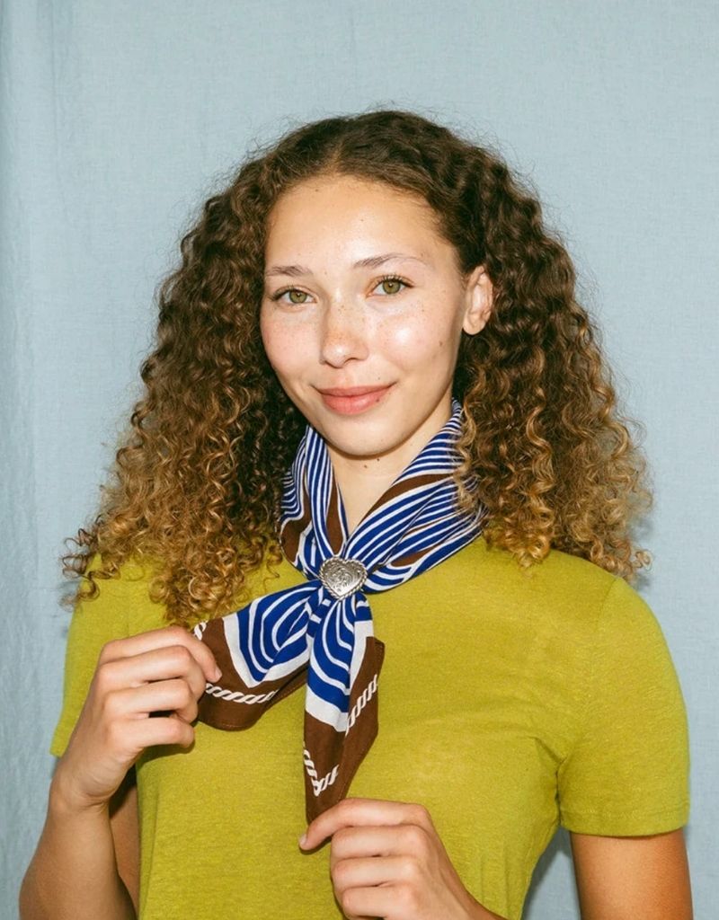 Cotton Spiral Bandana Chestnut