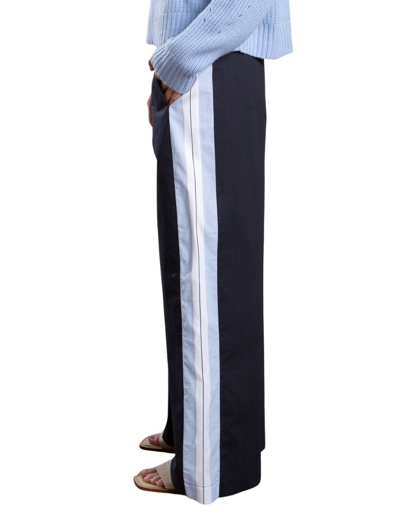 Wes Pant in Marbella Poplin Ink PS26