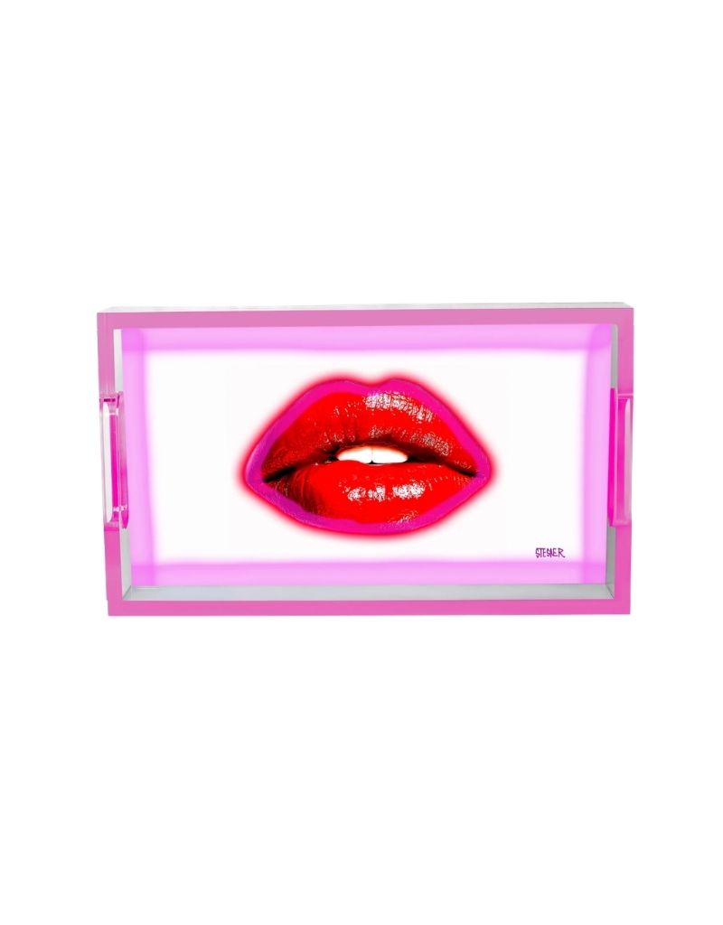 Daydream Kiss Acrylic Small Rectangle Tray