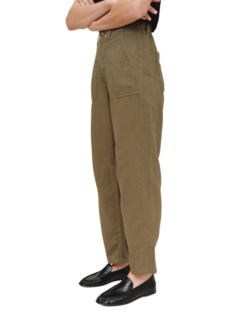 Porkchop Darted Knee Pant Olive Green