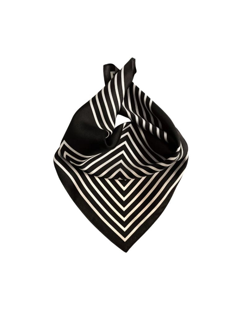 No. 16 Black and Cream Scarf 50cm