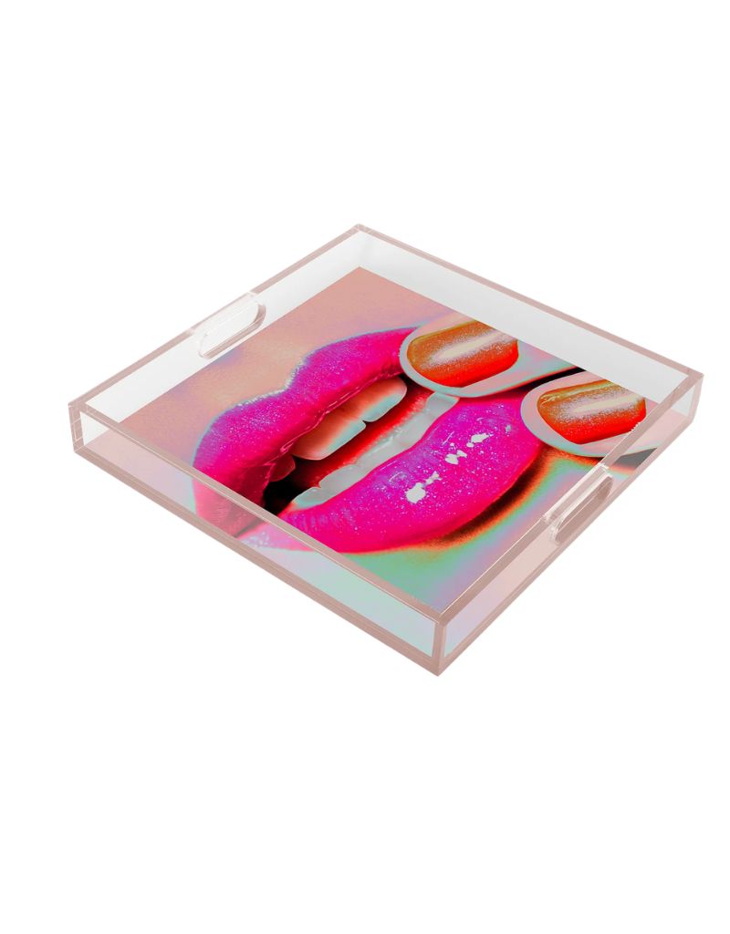 Electric Kiss Acrylic Square 12" Tray