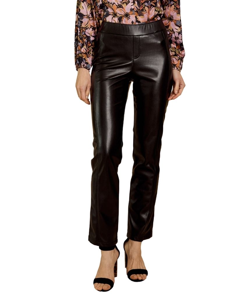 Santi Pant in Black Vegan Leather