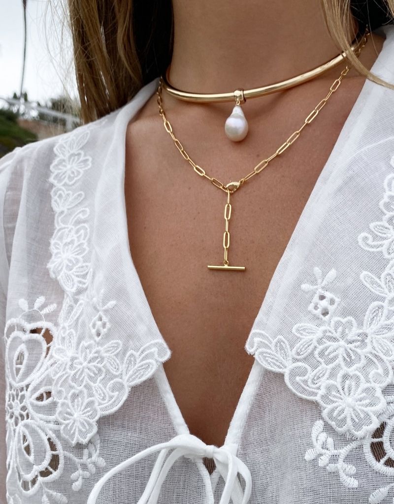 Natalie Toggle Lariat Necklace