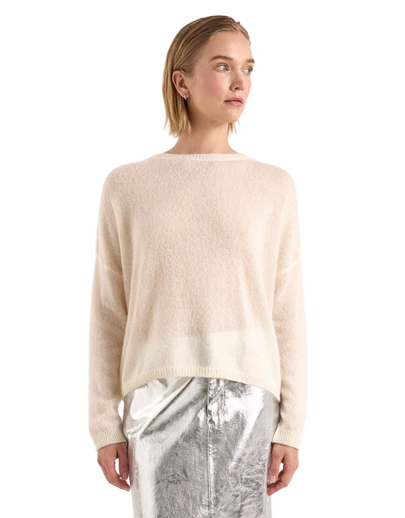 Estelle Sparkle Crew Ivory
