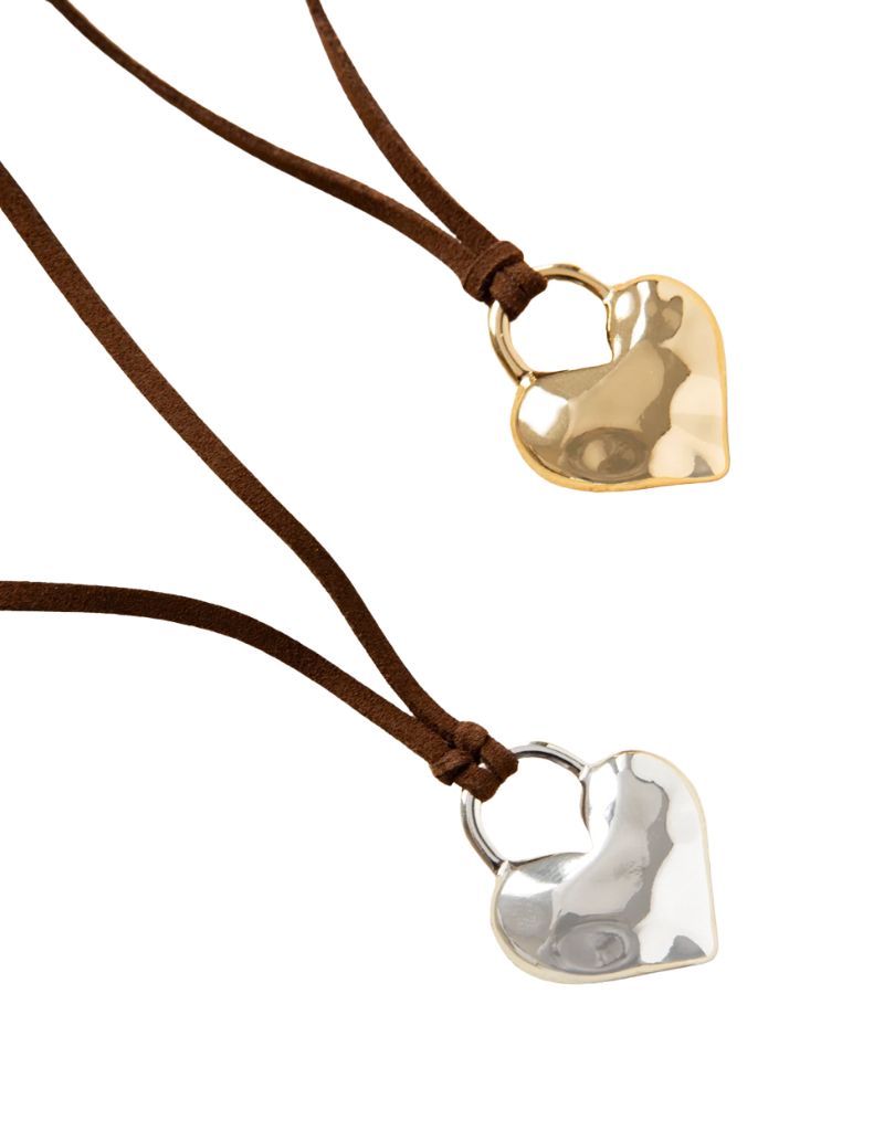4103N Harper Necklace Silver Brown