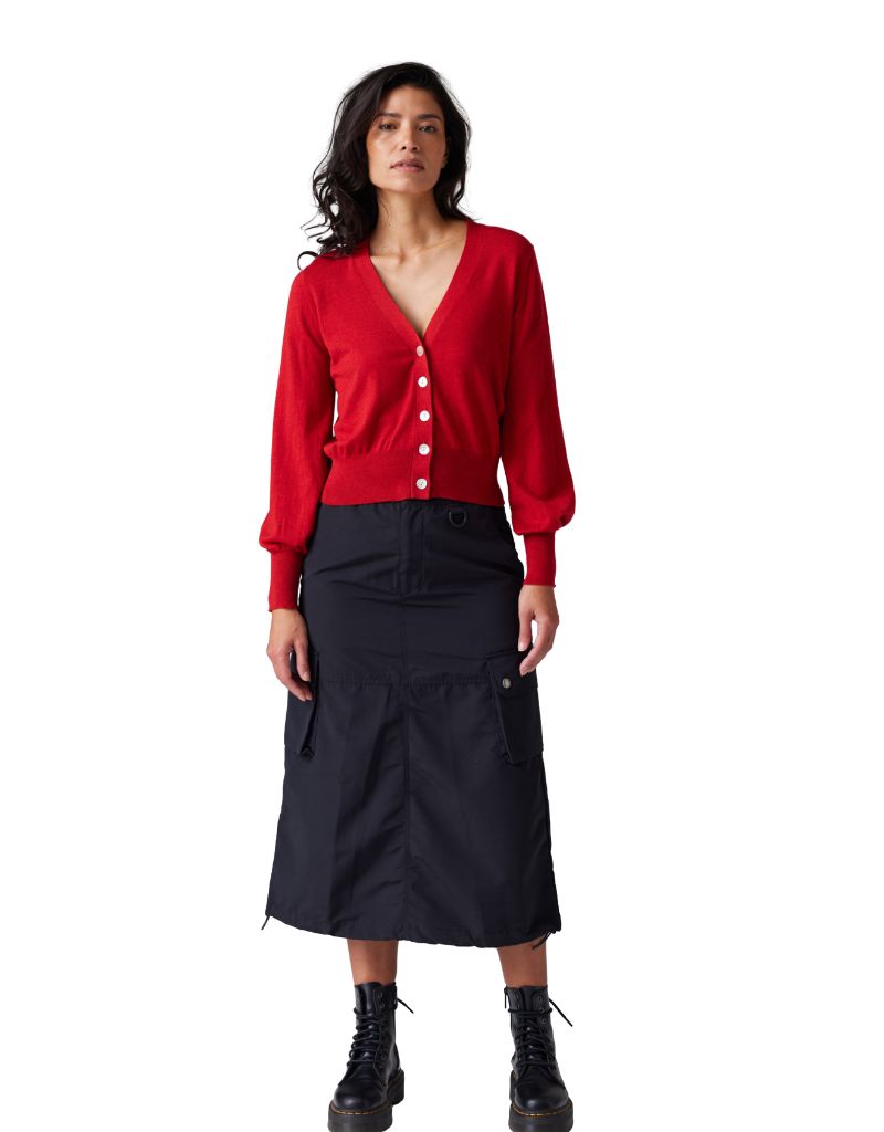 CSC Jes Elegant Cardigan Cranberry