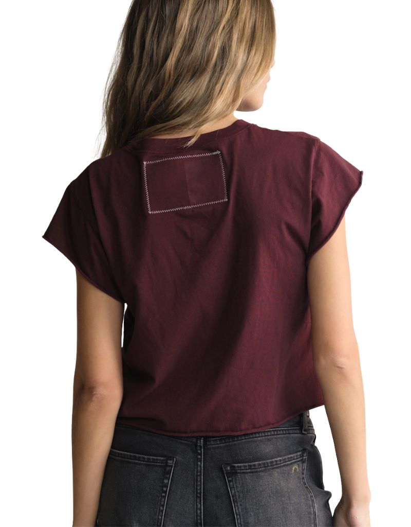 Graze Crop Tee Merlot