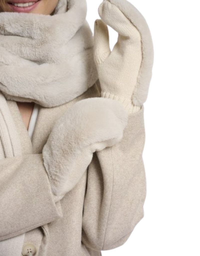 Oxo Faux Fur Gloves Birch