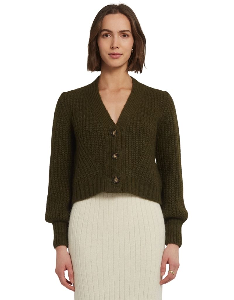 Sara Cardi Dark Olive