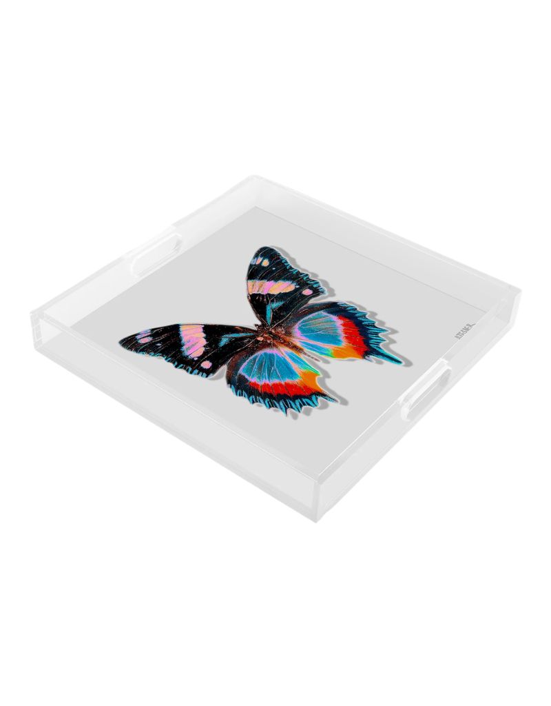 Pearl Papillon Acrylic Square 14" Tray