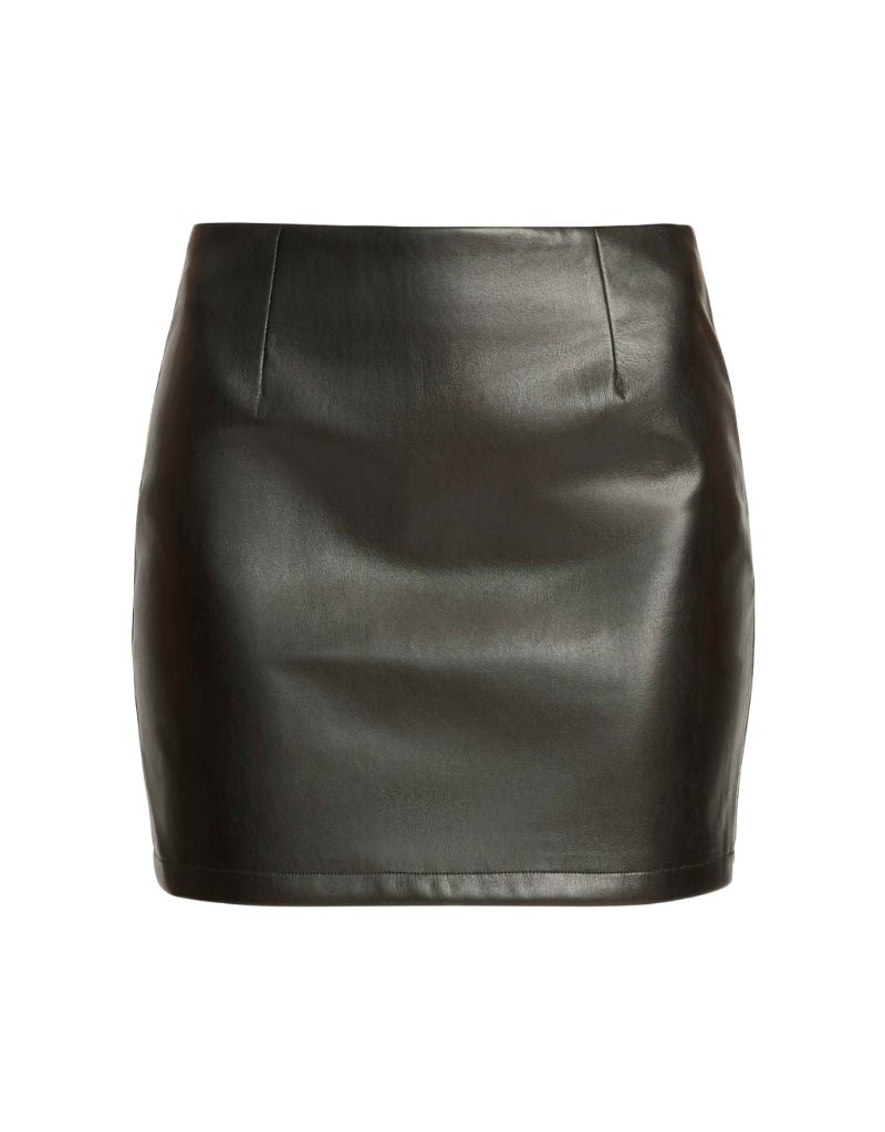 Ruti Skirt in Black Vegan Leather