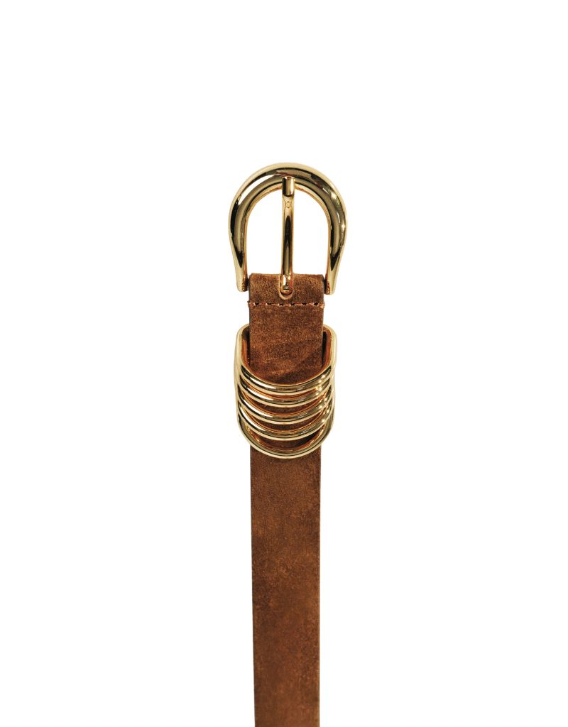 Hollyhock Suede Ochre Gold