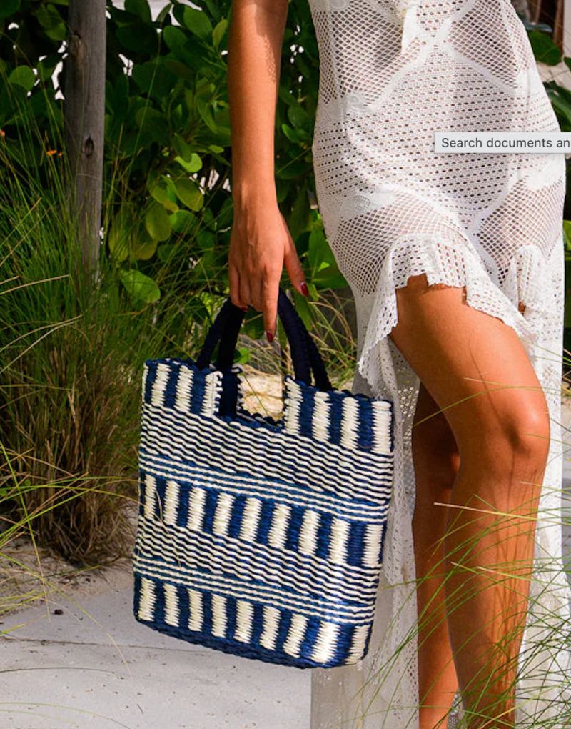 Cannes Bag White Blue