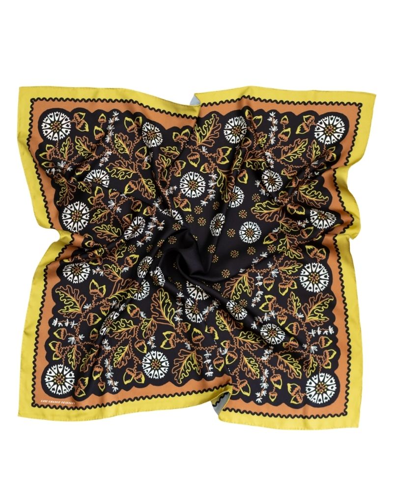 Twofer Silk Scarf Acorn