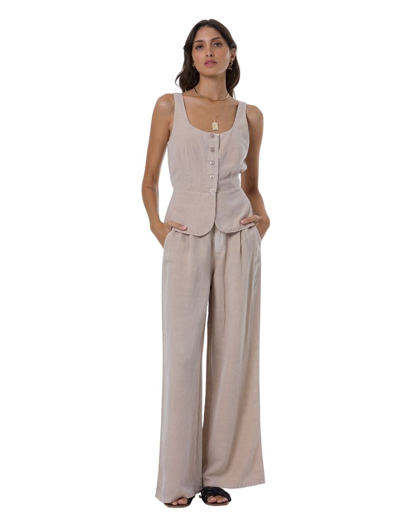 Teri Classic Pant Sandstone Pigment