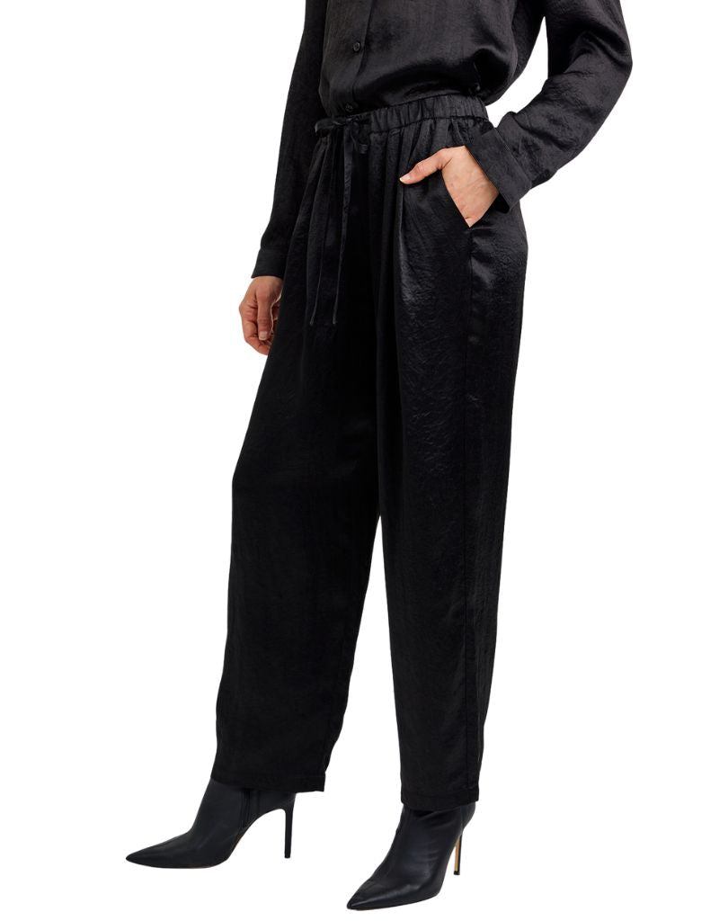 Pull On Slouchy Trouser Elastic Waist and Tie