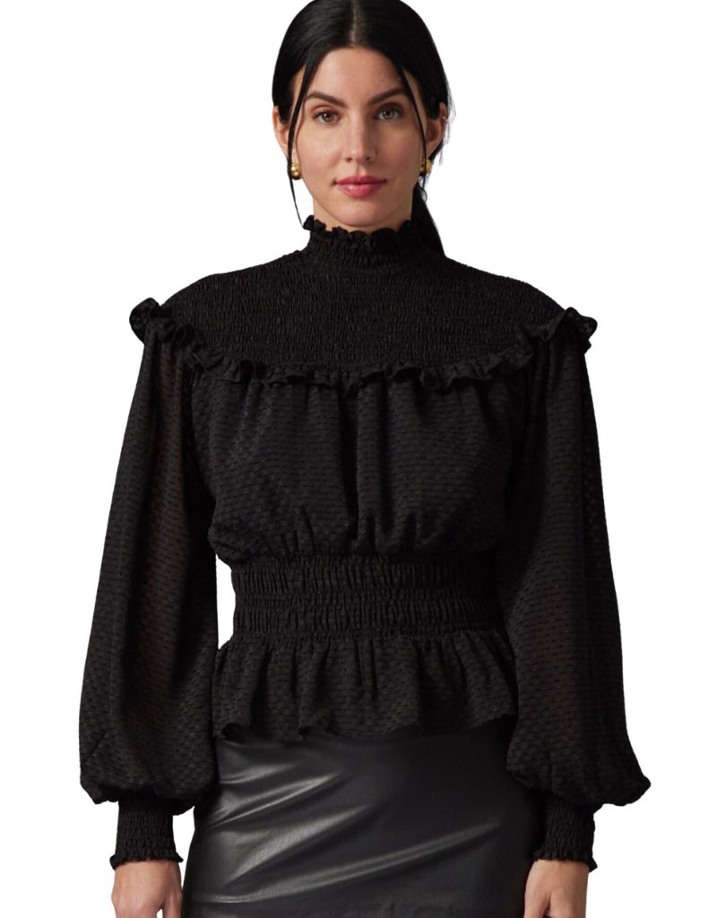 Freya blouse Black Fil Coupe