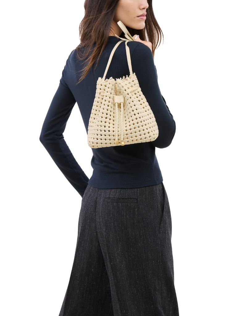 Mallorca Medium Bucket Open Weave Salt