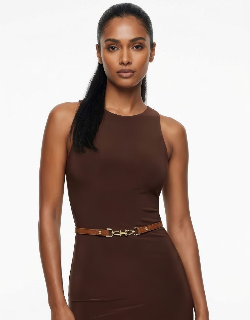 Mariposa Belt Caramel Gold