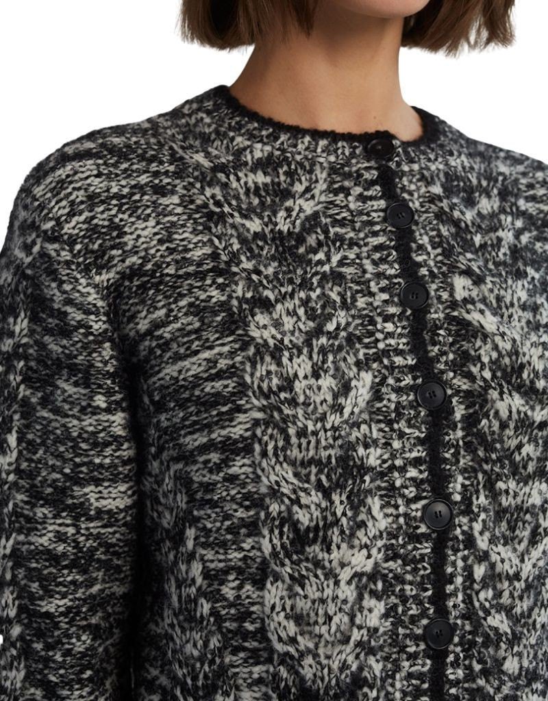 Skylar Cardi Ivory Black Tweed