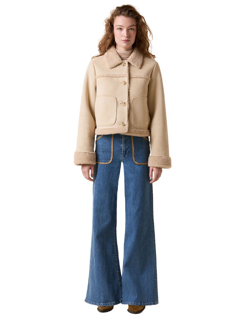Astra Shearling Jacket Natural