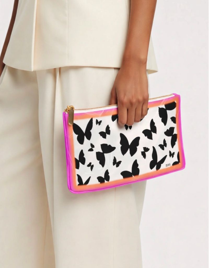 Noir Bloom Medium Makeup Bag Travel Case