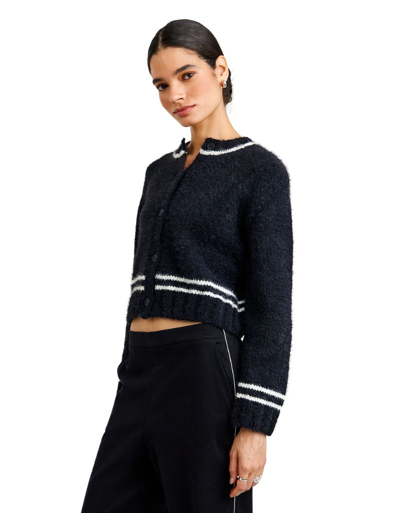 Constrast Stripe Cardigan