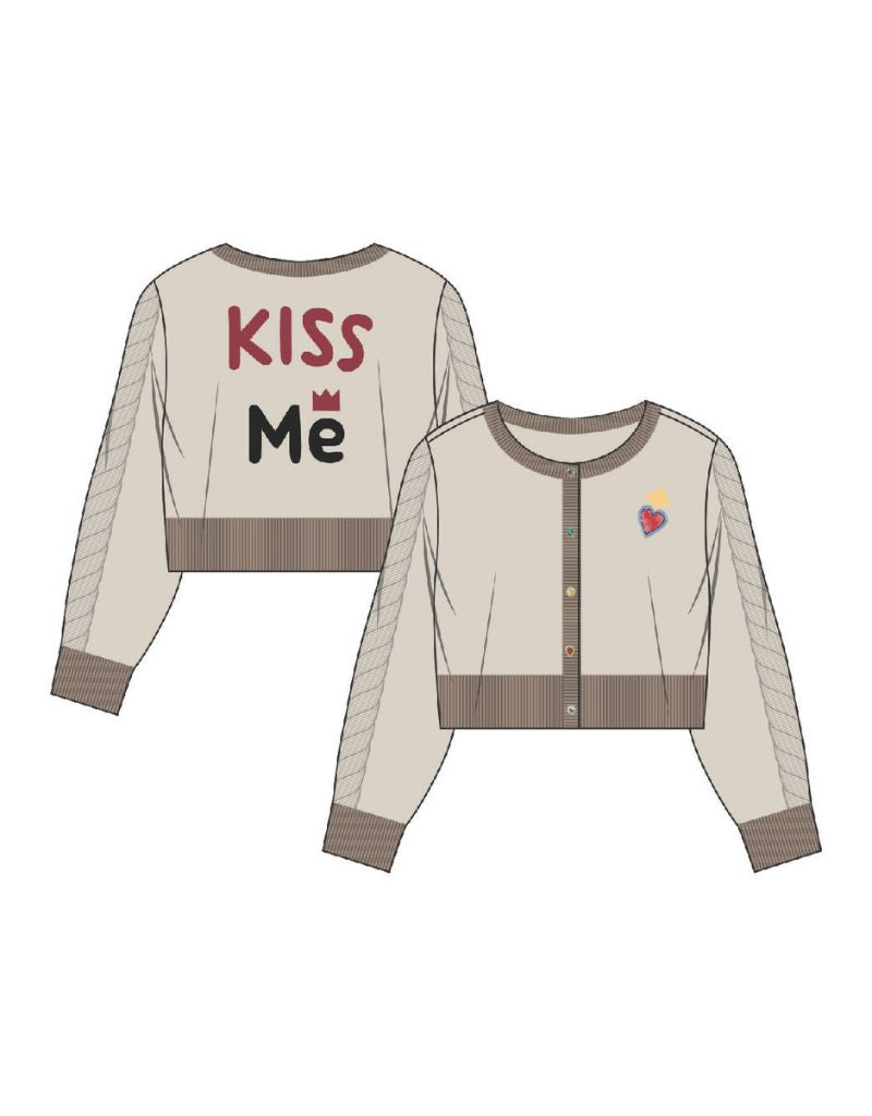 Sofi Cable Knit Cardigan Stone