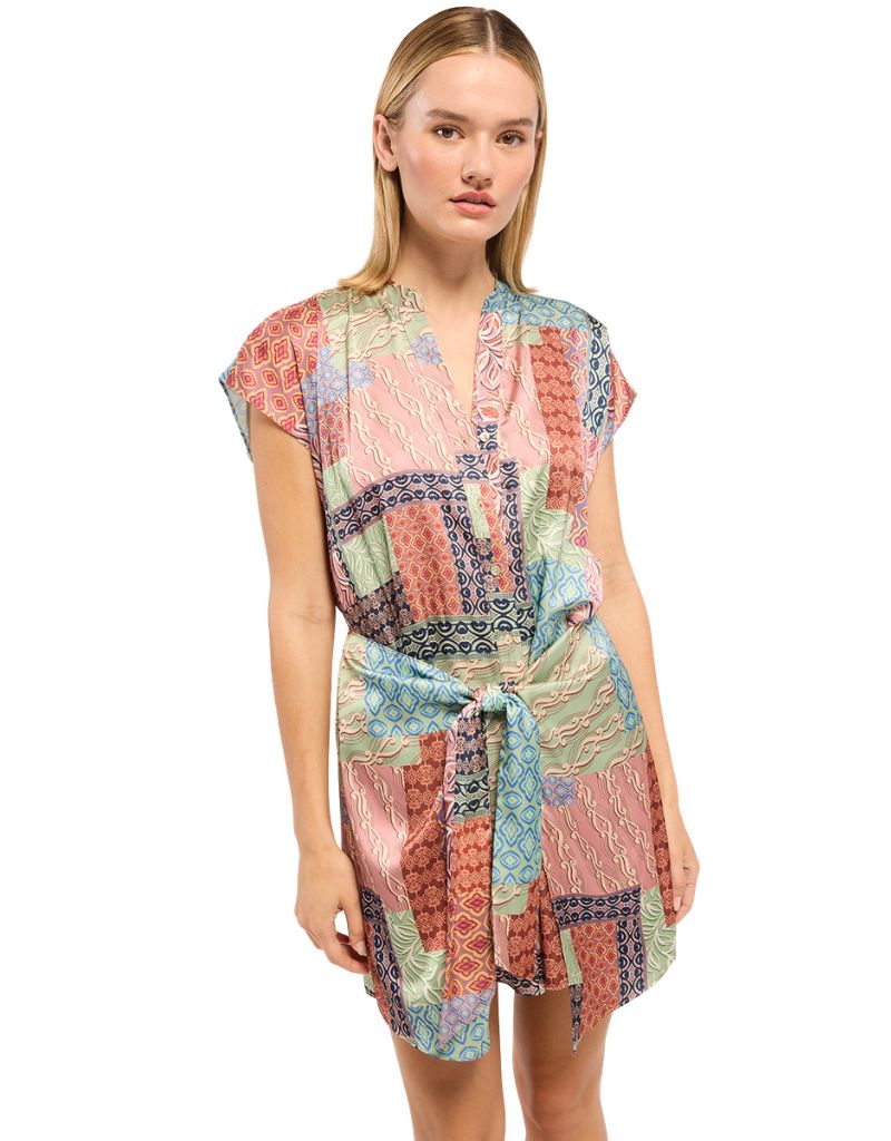 Mika Dress Oasis Patchwork