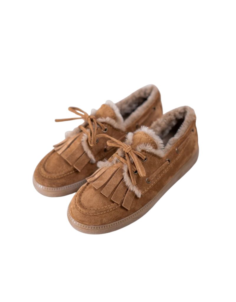 Pop Caramel Suede Loafer