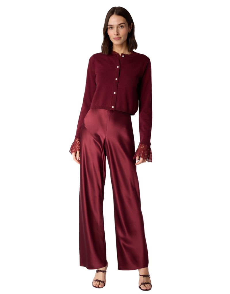 Eliana Cardigan Deep Plum F26