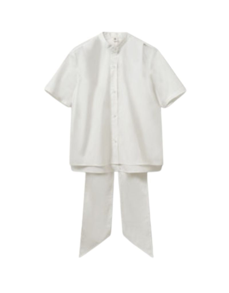 Cyprus Scarf Shirt White