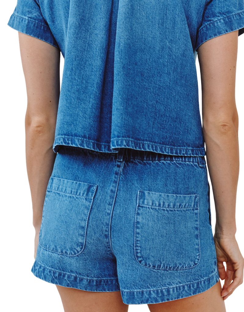 Elle Playa Trouser Short Spring Horizon Wash